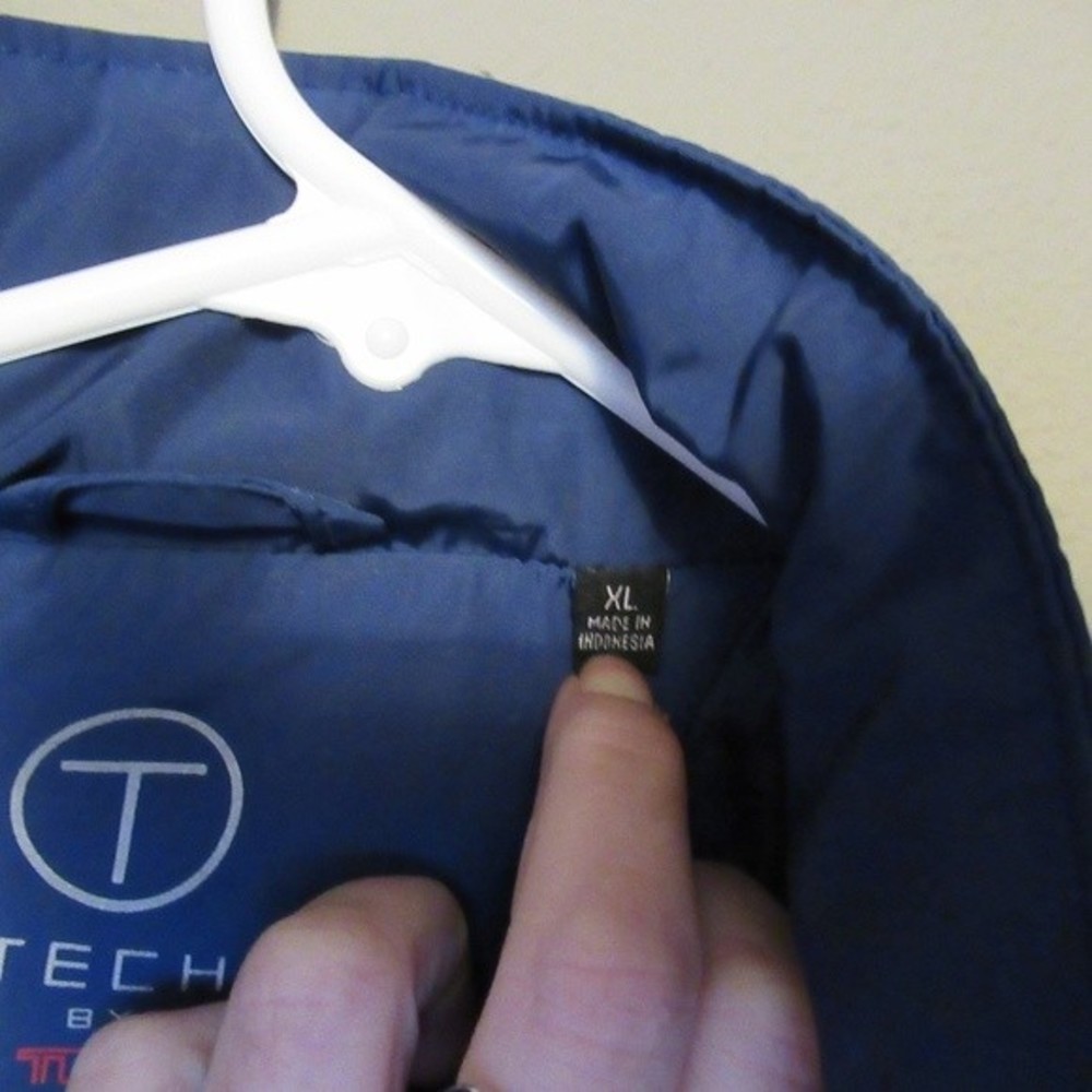 Tumi Tech Packable Blue Jacket Coat - image 5